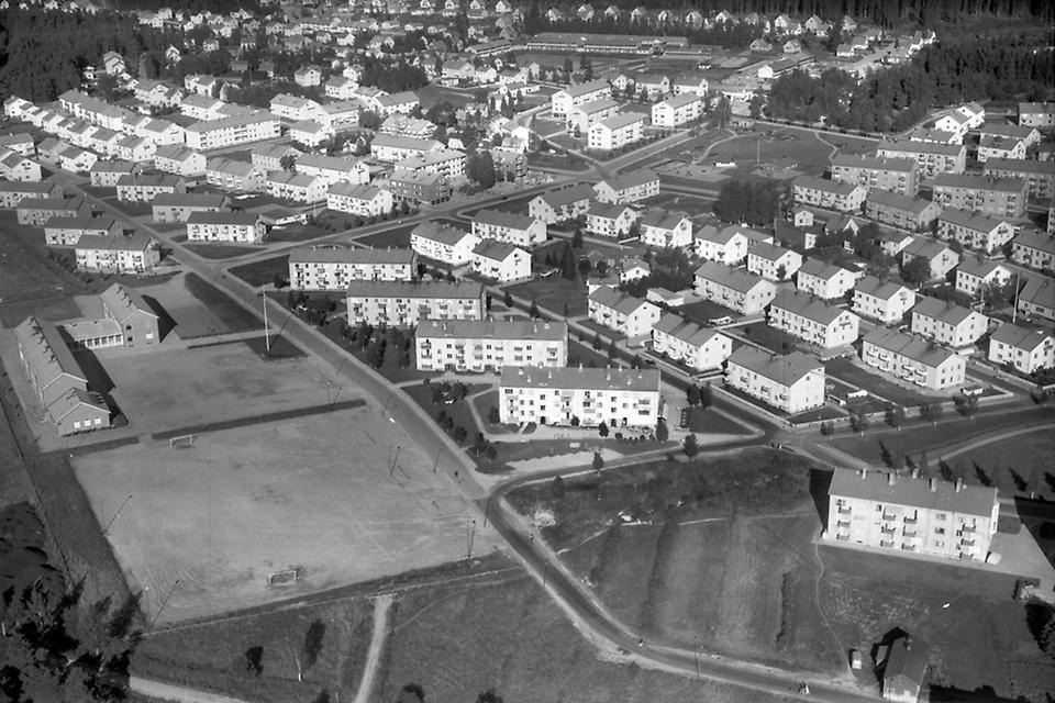 Haga, 1958. Foto: AB Flygtrafik, Västerbottens museum.