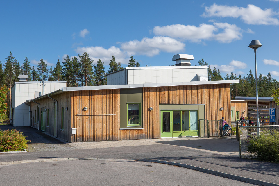 Bild på en förskola i Umeå kommun.